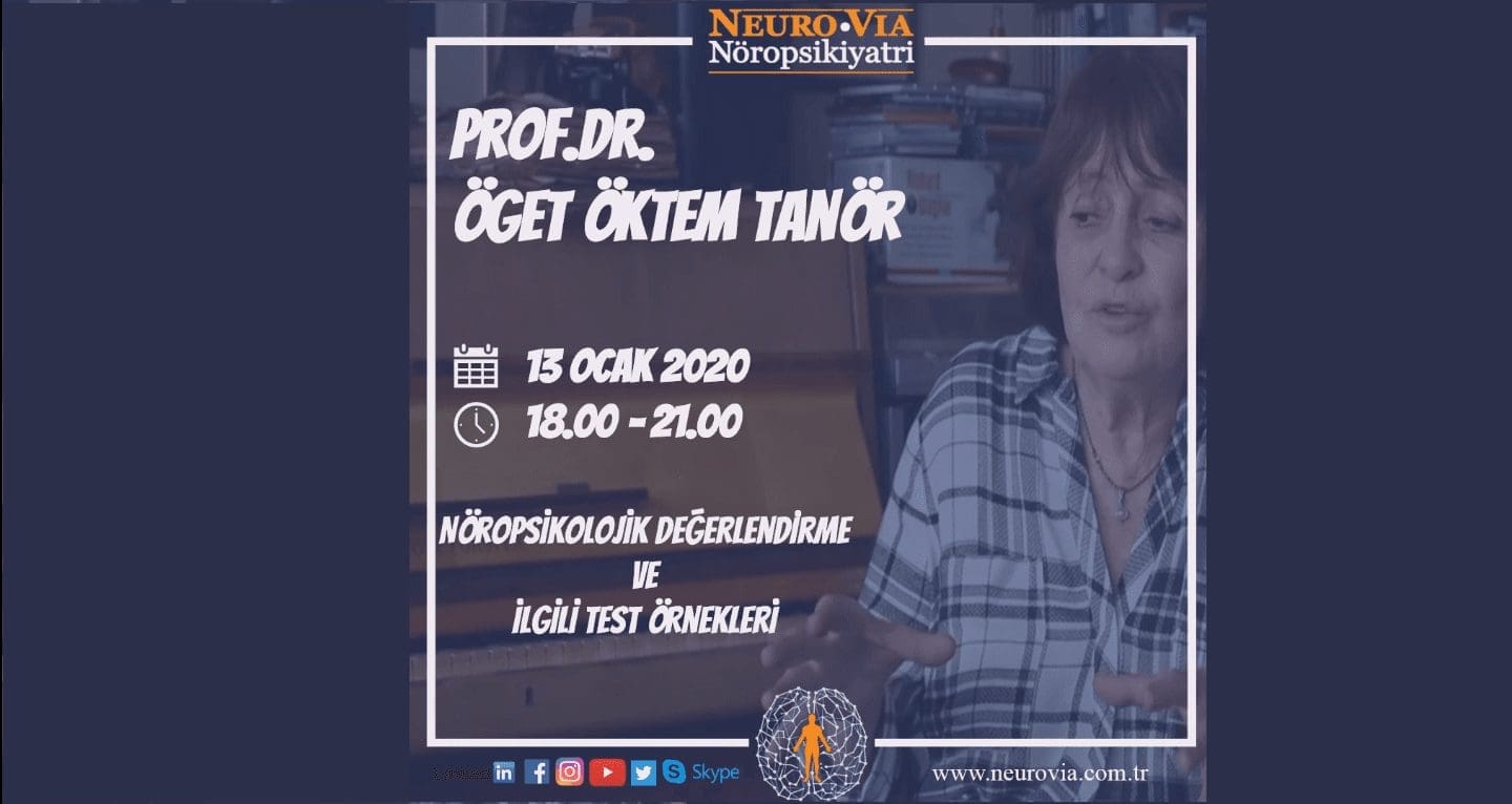 [SEMİNER]  Nöropsikolojik Değerlendirme ve İlgili Test Örnekleri